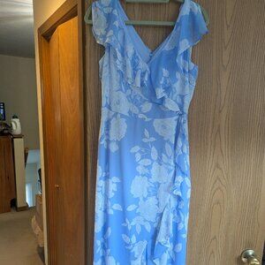 London Times Floral Maxi Dress Women's 10